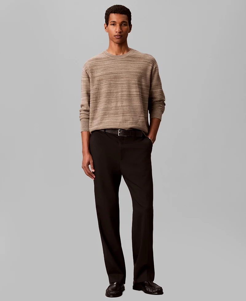 Calvin Klein Men's Textured Breathable Crewneck Sweater