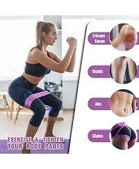 Cowin Resistance Loop Exercise Bands Set Elastic 3 Levels