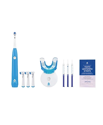 Pursonic Ultimate Smile Brightening Bundle Led Kit, Rechargeable Rotary Toothbrush and Whitening Strips