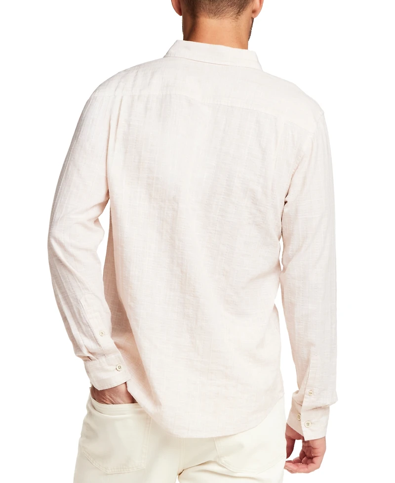 Weatherproof Vintage Men's Vertical Dobby Long-Sleeve Shirt