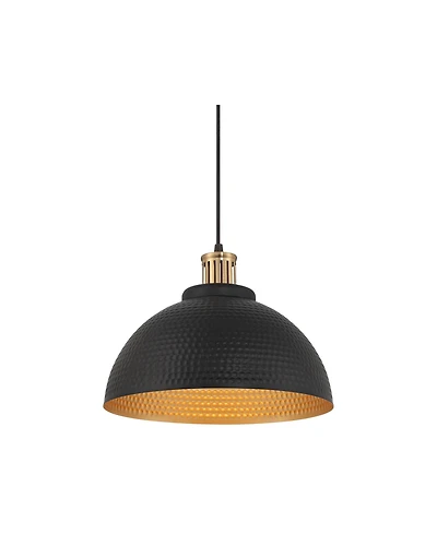 Possini Euro Design Araceli Metal Pendant Light 16inch Wide Modern Dome Shade for Dining Room House Foyer Kitchen Island