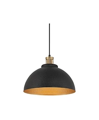 Possini Euro Design Araceli Metal Pendant Light 16inch Wide Modern Dome Shade for Dining Room House Foyer Kitchen Island