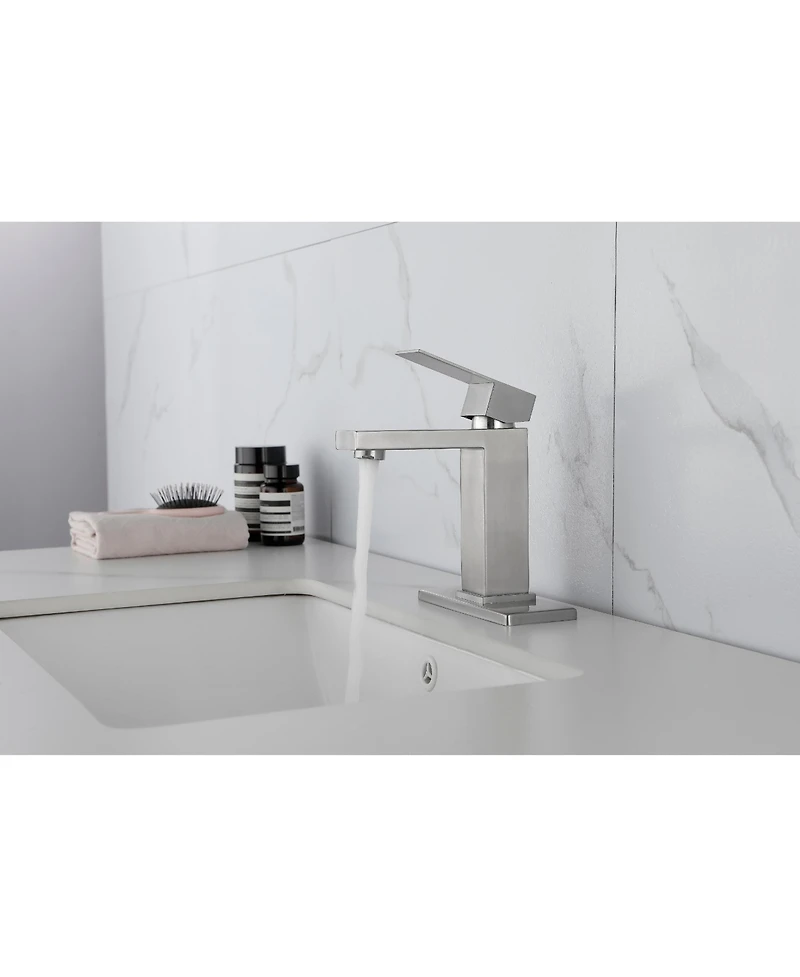 Phying Waterfall Spout Bathroom Faucet,Single Handle Bathroom Vanity Sink Faucet