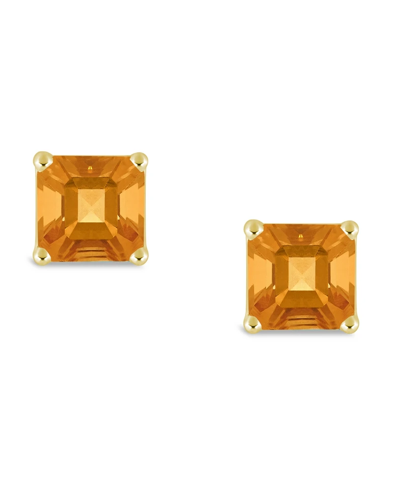 Garnet (2-1/2 ct. t.w.) Stud Earrings 14K Yellow Gold (Also Peridot & Citrine)
