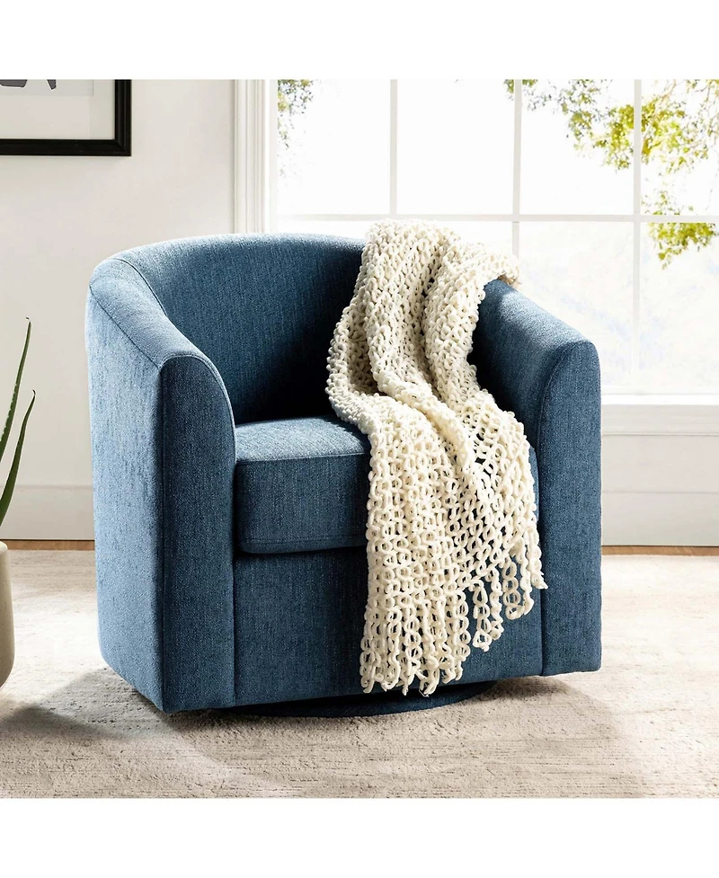 Hulala Home Amiir Upholstered Swivel Accent Chair