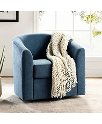 Hulala Home Amiir Upholstered Swivel Accent Chair