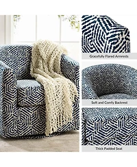 Hulala Home Amiir Upholstered Swivel Accent Chair