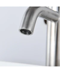 Midola Single Hole Single Handle Bathroom Sink Faucet, Modern Design, Easy to Install, Available in Brushed Nickel