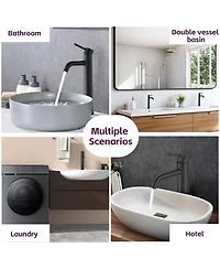 Midola Bathroom Modern Tall Faucets Single Handle One Hole Lavatory Bathroom Sink Faucet for Bathroom