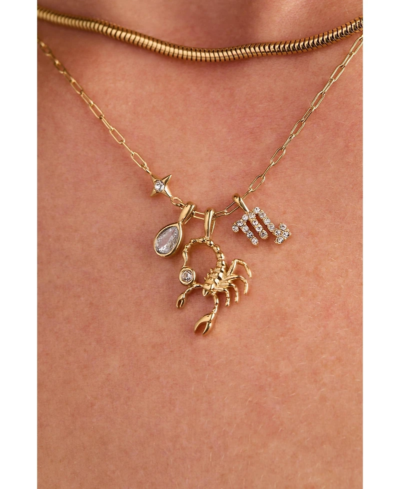 Alex and Ani Scorpio Zodiac Charm Cluster Necklace