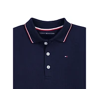 Tommy Hilfiger Baby Boys' Collared Long-Sleeve Button-Placket Knit Coverall