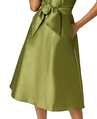 Adrianna Papell Women's Tie-Front Midi Dress