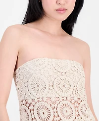 And Now This Women's Cotton Crochet Strapless Top, Macy's Exclusive