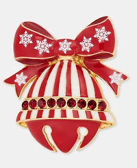 Holiday Lane Red Bow Bell Pin, Macy's Exclusive