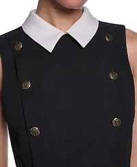 Karl Lagerfeld Paris Women's Collared A-line Dress