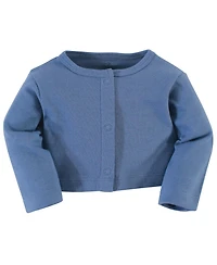 Touched by Nature Baby Girls Natural Cotton Dress and Cardigan