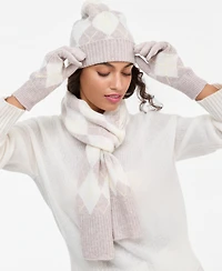 Charter Club Argyle Cashmere Scarf, Hat & Gloves Box Set, Macy's Exclusive