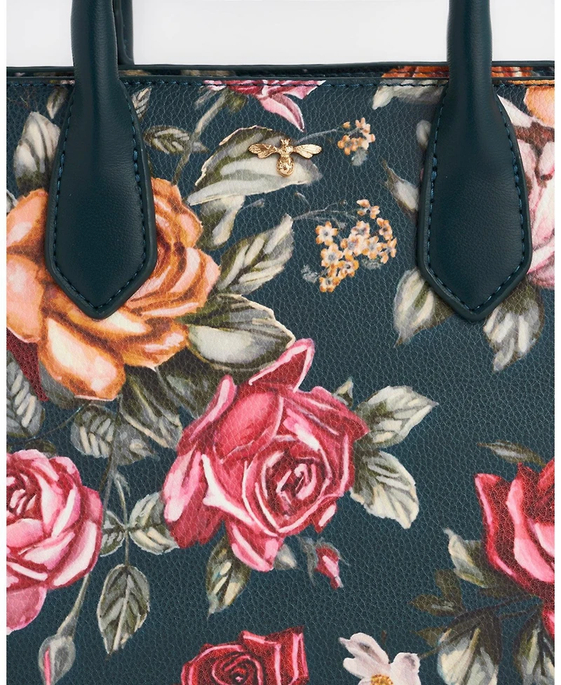 Fable England Women's Roses Structured Medium Tote