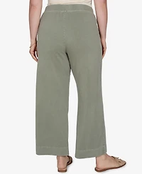 Ruby Rd. Plus Snow Wash Elastic Waist Pants