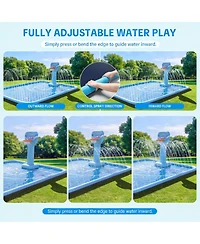 Aofar Splash Pad Sprinkler Basketball Hoop Outdoor Water Fun