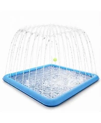Aofar Splash Pad Dog Pool Sprinkler Square Non-slip