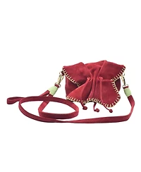 Carlos Falchi Mini Butterfly Suede Leather Bag