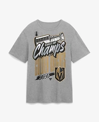 Fanatics Men's Gray Vegas Golden Knights 2026 Nhl Stanley Cup Champions Authentic Locker Room T-Shirt