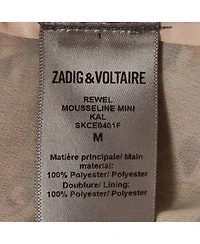 Pre-Owned Zadig & Voltaire Women's Floral Print Bow Tie Mini Dress