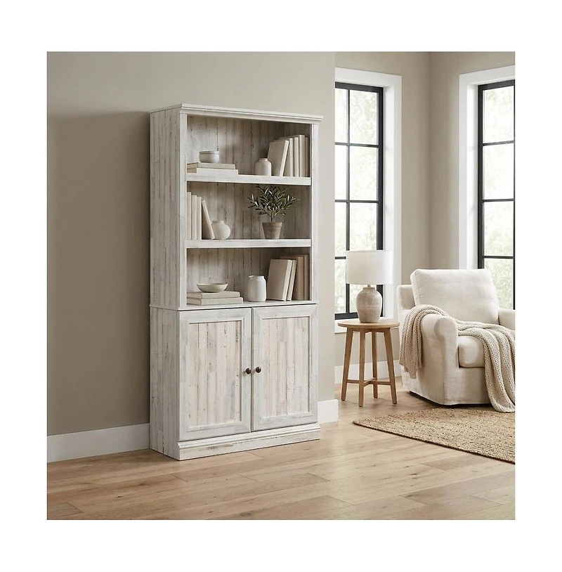 Starlight Canyon Home White Plank Finish Bookcase with Rectangular Shape and Spacious Storage