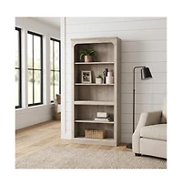 Starlight Canyon Home Modern Farmhouse Chalked Chestnut Storage Bookcase with Rectangular Design
