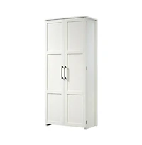 Starlight Canyon Home White Finish Storage Cabinet With Spacious Interior And Modern Design