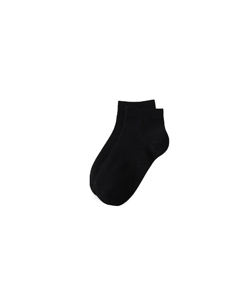 Lands' End Women's 3-Pack Cotton Stripe and Dot Quarter Socks