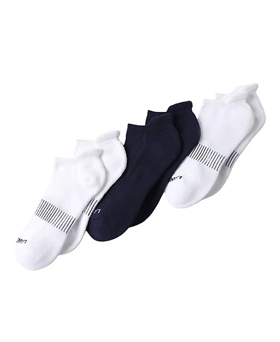 Lands' End Men's 3-Pack Half Cushion Sport Low Cut Socks