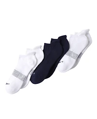 Lands' End Men's 3-Pack Half Cushion Sport Low Cut Socks
