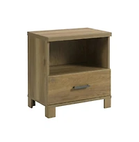 Starlight Canyon Home Wooden Nightstand in Timber Oak Finish with Rustic and Modern Farmhouse Style