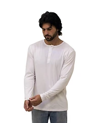 Epic Fits Men's Standard Long Sleeve Henley, 6-Pack
