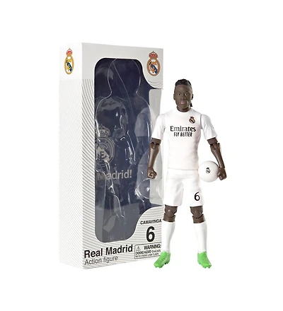 Banbo Toys Sockers Real Madrid Camavinga 8" Collectible Soccer Action Figure