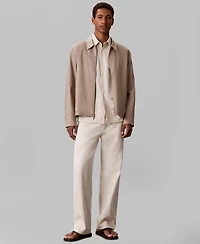 Calvin Klein Men's Linen Lyocell Blend Shirt Jacket