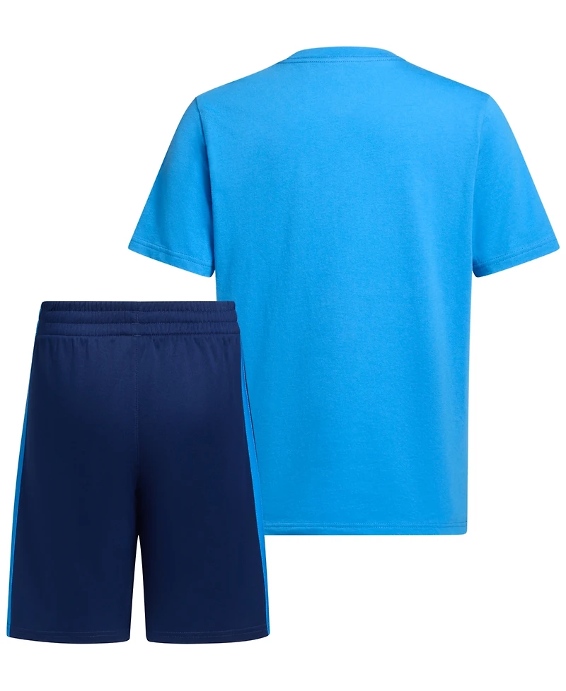 adidas Boys' 8-16 Short-Sleeve T-Shirt and Shorts, 2-Piece Set