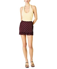 Line & Dot Women's Raye Polka Mini Skirt