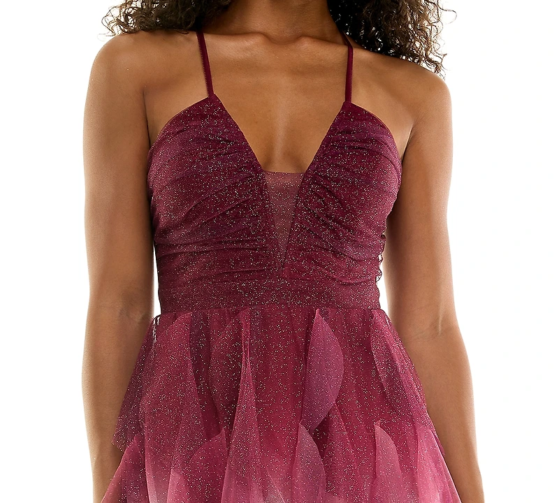 pear culture Juniors' V-Neck Dress