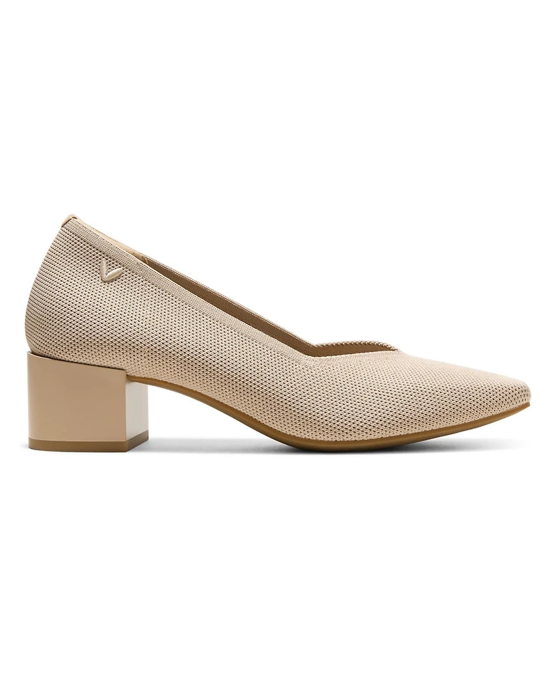 Vivaia Megan Square-Toe Stress Free Chunky Heels