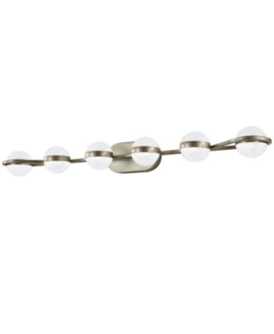 Midola 43 Minimalist Led Bathroom Vanity Light With Crystal Sand Acrylic Shades 6 Light Wall Mounted Decorative Lighting Fixture For Bathroom