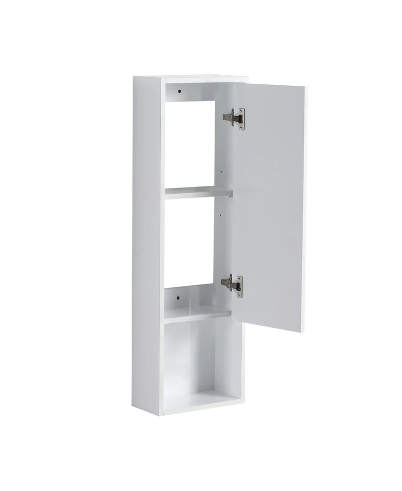 Sillysis 24 Inch Modern Wall Mounted Bathroom Vanity with Resin Sink, Soft Close Doors, Water-Resistant Cabinet, Small Wall Storage