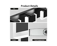 Midola 3 Lights Modern Vanity Light Up and Down Led Vanity Light Fixtures Bathroom Wall Light Over Mirror 6000K