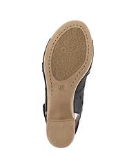 Spring Step Women's Dorotha Ankle Strap Sandal with Laser Cut Detail
