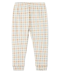 MeMoi Toddler Girls 2 Piece "Let Your Dreams Set Sail" Pointelle Plaid Lounge
