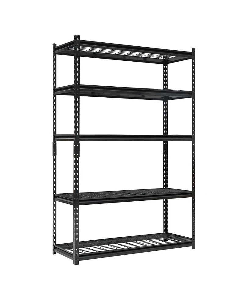 homfan 5 Tier Storage Shelf, 72 Inch Heavy Duty Metal Shelving Unit with Adjustable Shelves for Pantry or Basement