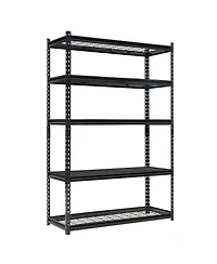 homfan 5 Tier Storage Shelf, 72 Inch Heavy Duty Metal Shelving Unit with Adjustable Shelves for Pantry or Basement