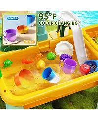 Gnuadz Water Table Kitchen Sink Pump Fishing Sensory Play Kids Toy